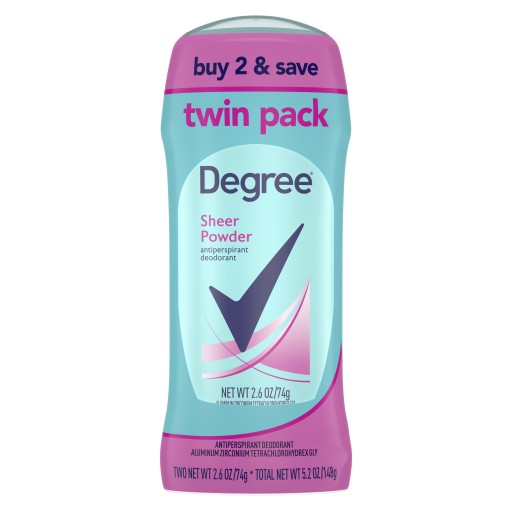 Дезодорант-карандаш DEGREE 2x74 г SHEER POWDER