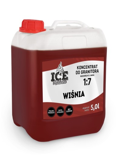 Сироп для гранитора 5л Slushy CHERRY Cherry эффективность 1:7 SLUSH SYRUP