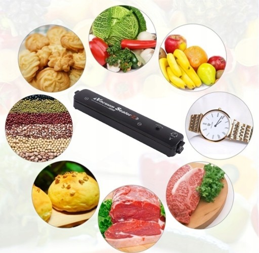1set Vacuum Sealer With Seal Bags, Food Vacuum Sealer With Built-in Cutter