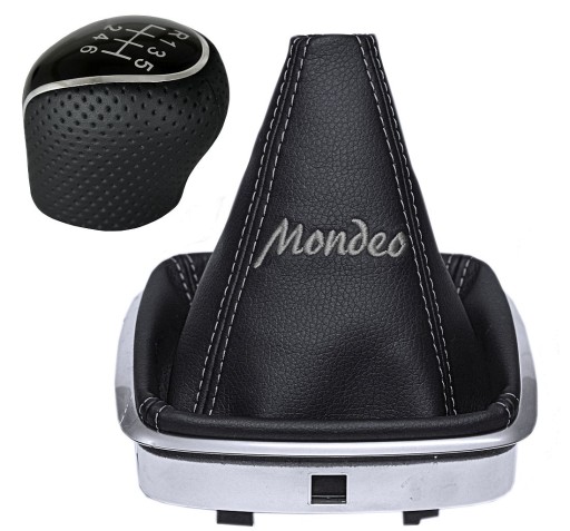 Ford Mondeo IV 4 MK4 2007-2014 Ручка переключения передач + сильфон перфорированная рукоятка 6B