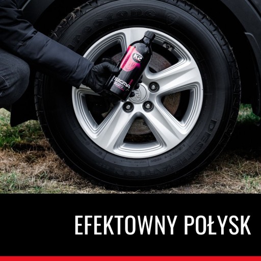 K2 Sigma PRO Гель для шин и резины 1 л + Губка для воска и полиролей K2