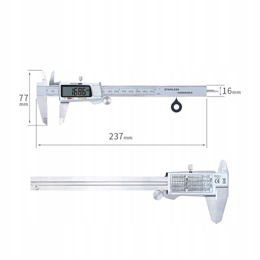 Yato YT-7201 Электронный штангенциркуль 150мм 0 03мм