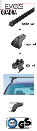 БАГАЖНИК НА КРЫШУ Volkswagen Polo 3d/5d 01>09