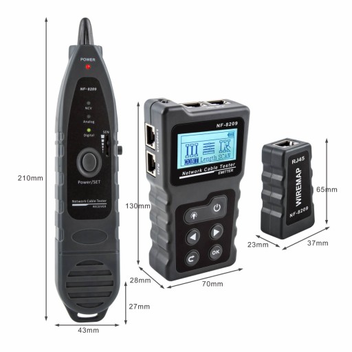 NOYAFA NF-8209 RJ45 CE LAN POE тестер кабеля