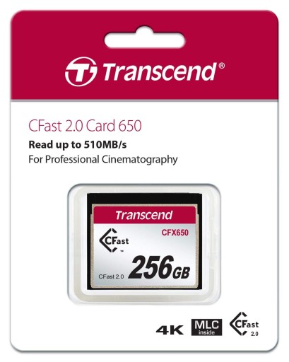 TS256GCFX650 TRANSCEND CFX650 CFast 2.0 256 ГБ TRANSCEND TS256GCFX650