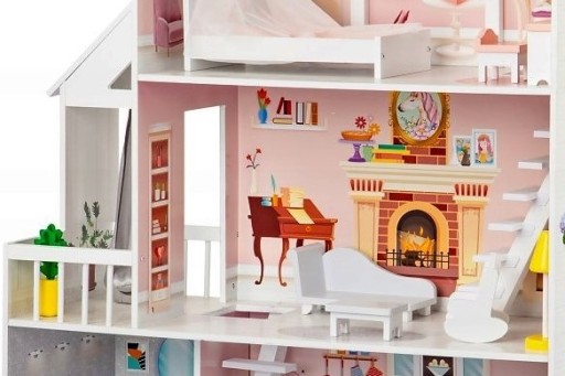 Drewniany domek dla lalek Duży 126cm XXL SPEŁNIJ MARZENIE MAŁEJ KSIĘŻNICZKI