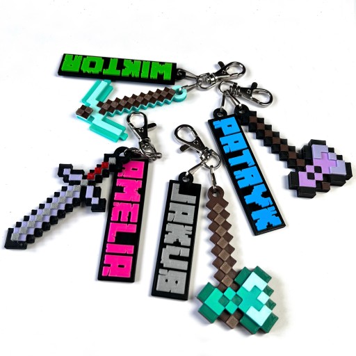 БОЛЬШАЯ копилка с именем Копилка для детей в стиле MINECRAFT Kajawis 3D