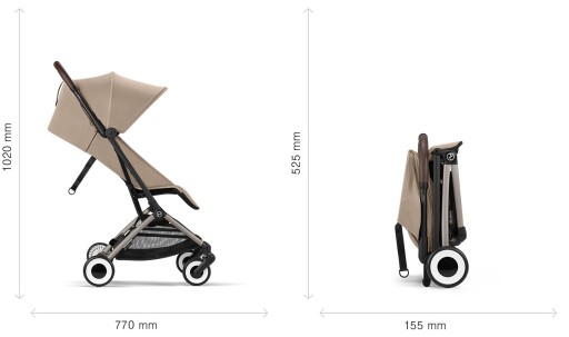 Cybex Orfeo 2024 - lekki wózek spacerowy | BLK Magic Black