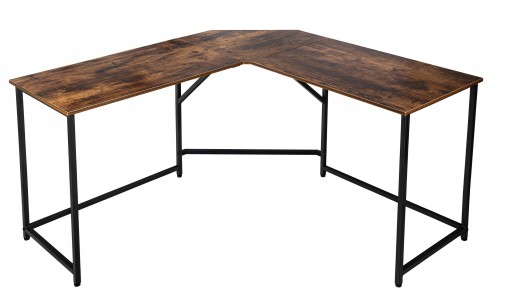 BIURKO NAROŻNE KOMPUTEROWE DUŻE LOFT INDUSTRIALNE RUSTYKALNE METALOWE 150cm