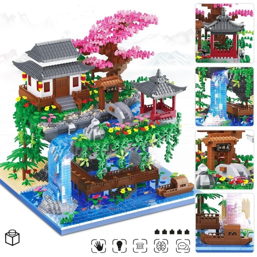 KLOCKI DRZEWKO BONSAI, DRZEWO WIŚNI, JAPOŃSKIE, DLA DZIECKA ZESTAW