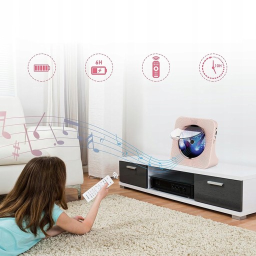 CD-ПЛЕЕР ПОРТАТИВНЫЙ BLUETOOTH FM MP3-ДИНАМИК