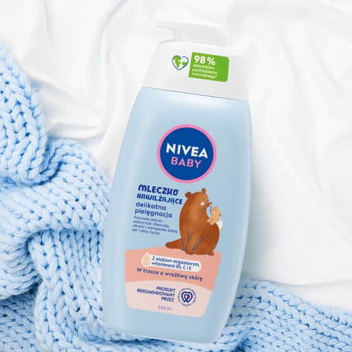 Baby mleczko nawilżające delikatna pielęgnacja 500ml