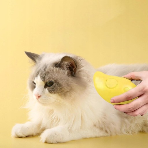 SteamyCat 3-в-1: паровая щетка с массажем для кошек Уход за кошачьей шерстью
