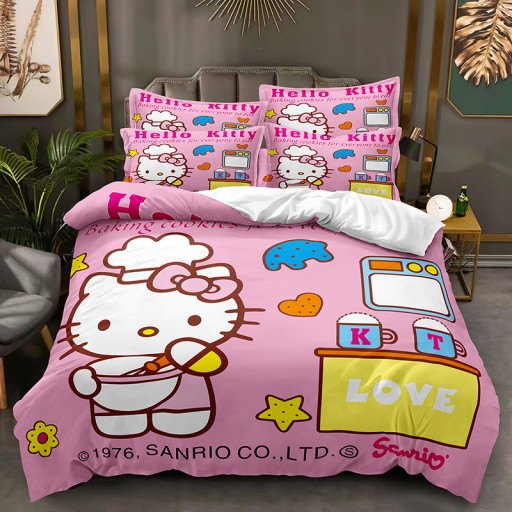 КОМПЛЕКТ ПОСТЕЛЬНОГО ПРИНАДЛЕЖНОСТИ, НАВУШКА 200х220 HELLO KITTY
