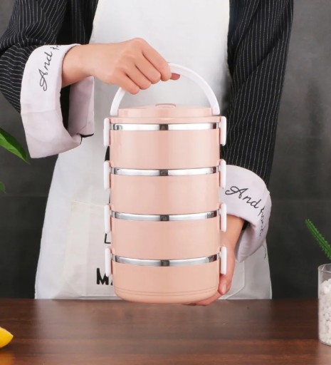 Food Bento Box Stainless Steel Multi-Layer Sealed Lunch Box For Women Kids