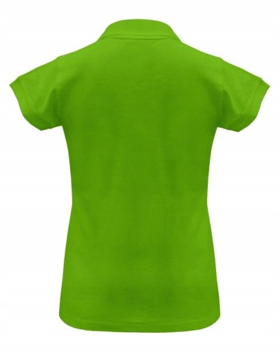 KOSZULKA POLO damska POLÓWKA bawełniana JHK POPL-200 limonkowa LM r. XL