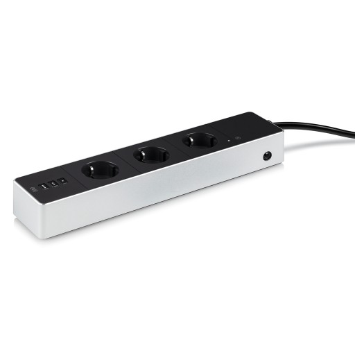 Алюминиевый удлинитель Eve Energy Strip с 3 розетками HomeKit iOS 16A