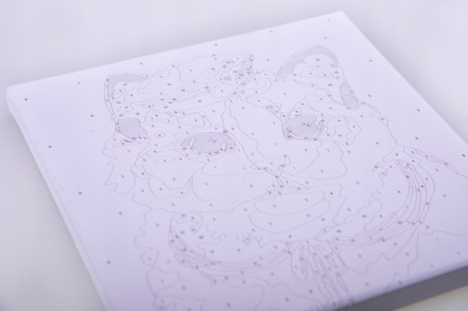 Obraz MALOWANIE PO NUMERACH Dla Dzieci Dziecięcy 20x20 cm Miś Niedźwiadek