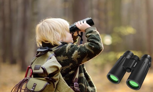 ВОЕННЫЙ ОХОТНИЧИЙ БИНОКЛЬ 10X42 HD СТЕКЛЯННАЯ ОПТИКА ВОДОНЕПРОНИЦАЕМЫЙ С СУМКОЙ