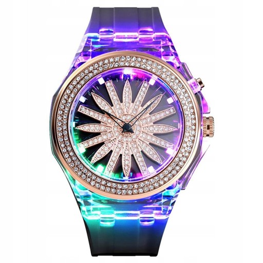 SKMEI LED вращающиеся женские часы zz1