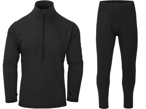 Bielizna Termoaktywna Męska HELIKON US LVL2 Odzież Termiczna Zest Black XXL