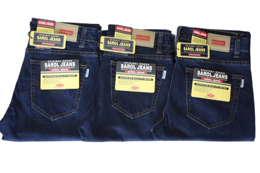 SPODNIE MĘSKIE SAROL JEANS W45 L30 PAS 118-120