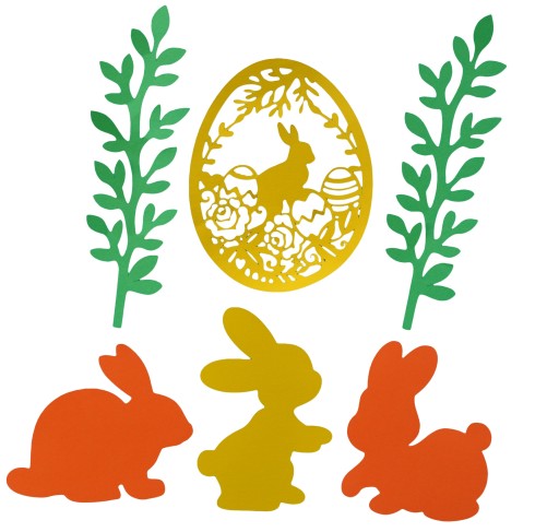скрапки кролик весна пасхальные кролики