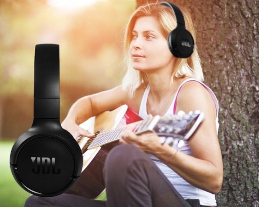JBL TUNE 520BT CZARNE SŁUCHAWKI NAUSZNE BLUETOOTH PURE BASS 57H GRATIS
