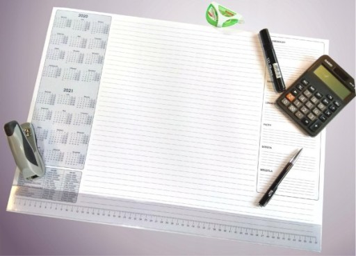 Календарь Biuwar Planner 2024/2025 в строках, большой настольный блокнот А2 с L-полоской