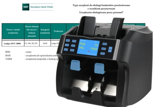 Счетчик банкнот Ludger BVC 8000