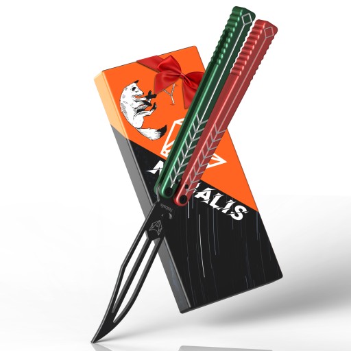 Фиолетовый с открывашкой Nabalis Balisong Vulp V2 (