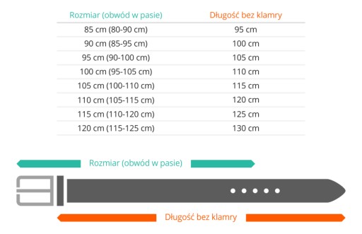 Pasek męski skórzany klasyczny czarny Pin 4/100 cm