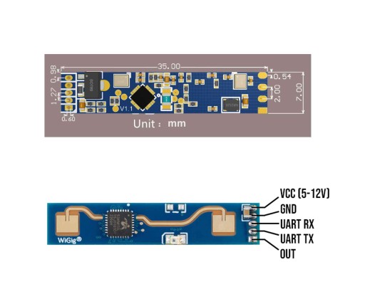 Радарный датчик движения LD2410, модуль радара Arduino