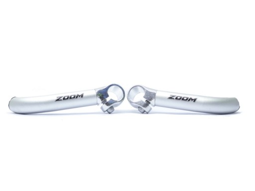 Алюминиевые рожки ZOOM 15см, матовое серебро