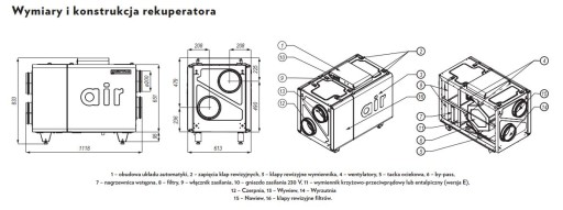 Рекуператор Defro DRX 600 PLUS HE + панель