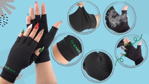 СПОРТИВНЫЕ ПЕРЧАТКИ FIT4MED ПЕРЧАТКИ ДЛЯ прикосновения к рукам БЕЗ ПАЛЬЦЕВ ЛЕГКИЕ УДОБНЫЕ