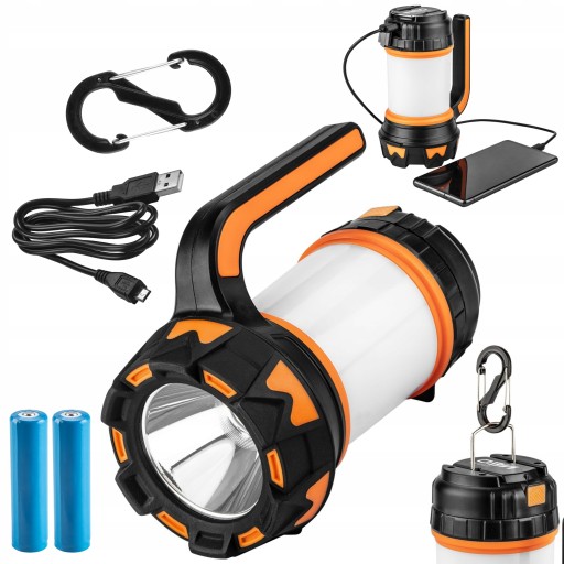 NEO LATARKA BIWAKOWA SZPERACZ LAMPA AKUMULATOROWA LED POWERBANK 99-031