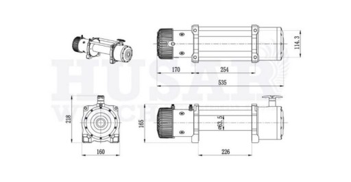 Wyciągarka elektryczna linowa Quad ATV 4536 kg