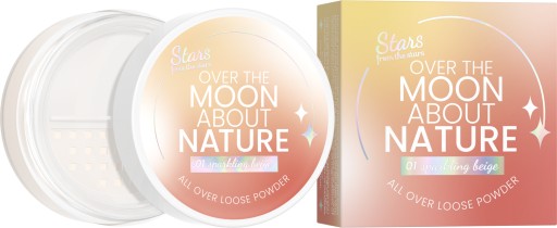 Звезды со звезд OVER THE MOON натуральная рассыпчатая пудра 01 Sparkling Beige