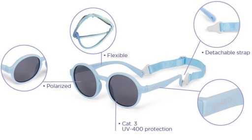 DOOKY OKULARY PRZECIWSŁONECZNE DLA DZIECI UV400 POLARYZACJA Fiji 6-36m