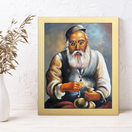 ПОРТРЕТ ЕВРЕЯ С ДЕНЬГАМИ ЕВРЕЙ ДЛЯ СЧАСТЬЯ КАРТИНА