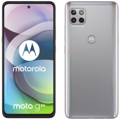 SMARTFON TELEFON MOTOROLA G 5G 4/64 XT2113-3 SREBRNY W ZESTAWIE KABEL USB