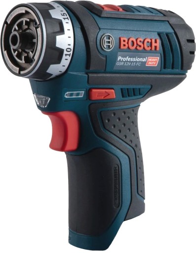 Отвертка BOSCH GSR 12V-15 FC + держатель GFA 12-B, аккумуляторная дрель 30 Нм