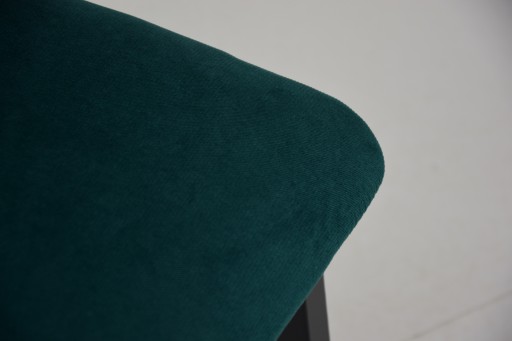 6x бархатных стульев GREEN с массивной обивкой + РАСШИРЯЕМЫЙ стол 80x120/160