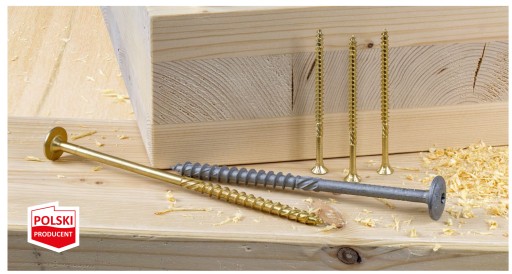 ШУРУРЫ СТОЛЯНЫЕ 4,5х70 TORX20 С КОНИЧЕСКОЙ ГОЛОВКОЙ ДЛЯ СОЕДИНЕНИЯ ДЕРЕВА 250 шт.