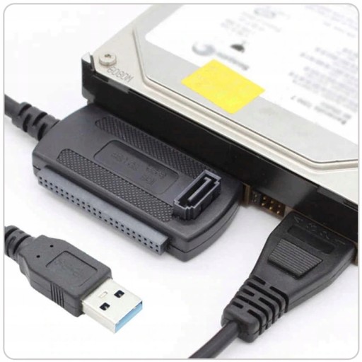 УНИВЕРСАЛЬНЫЙ USB-АДАПТЕР ДЛЯ IDE 3,5-дюймовых 2,5-дюймовых дисков SATA ATA, БЛОК ПИТАНИЯ 2,5 А
