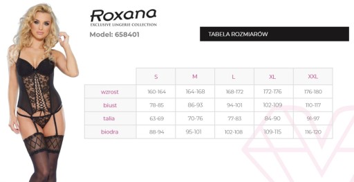 Комплект корсет и стринги 6584 L ROXANA