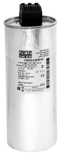 КОНДЕНСАТОР ZEZ SILKO CSADG HD 25кВАР 440В НОВИНКА!