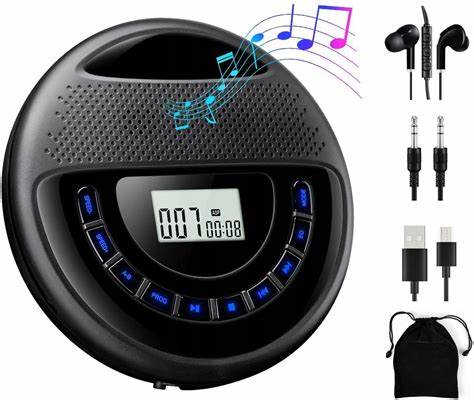 ПОРТАТИВНЫЙ CD-ПЛЕЕР DISCMAN CD-MP3 С ДВОЙНЫМИ СТЕРЕОДИНАМИКАМИ