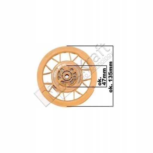 Koło linowe do startera kosiarki spalinowej